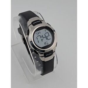 Armitron Pro Sport Digital Watch Women Black Band 45/7012 - New Battery